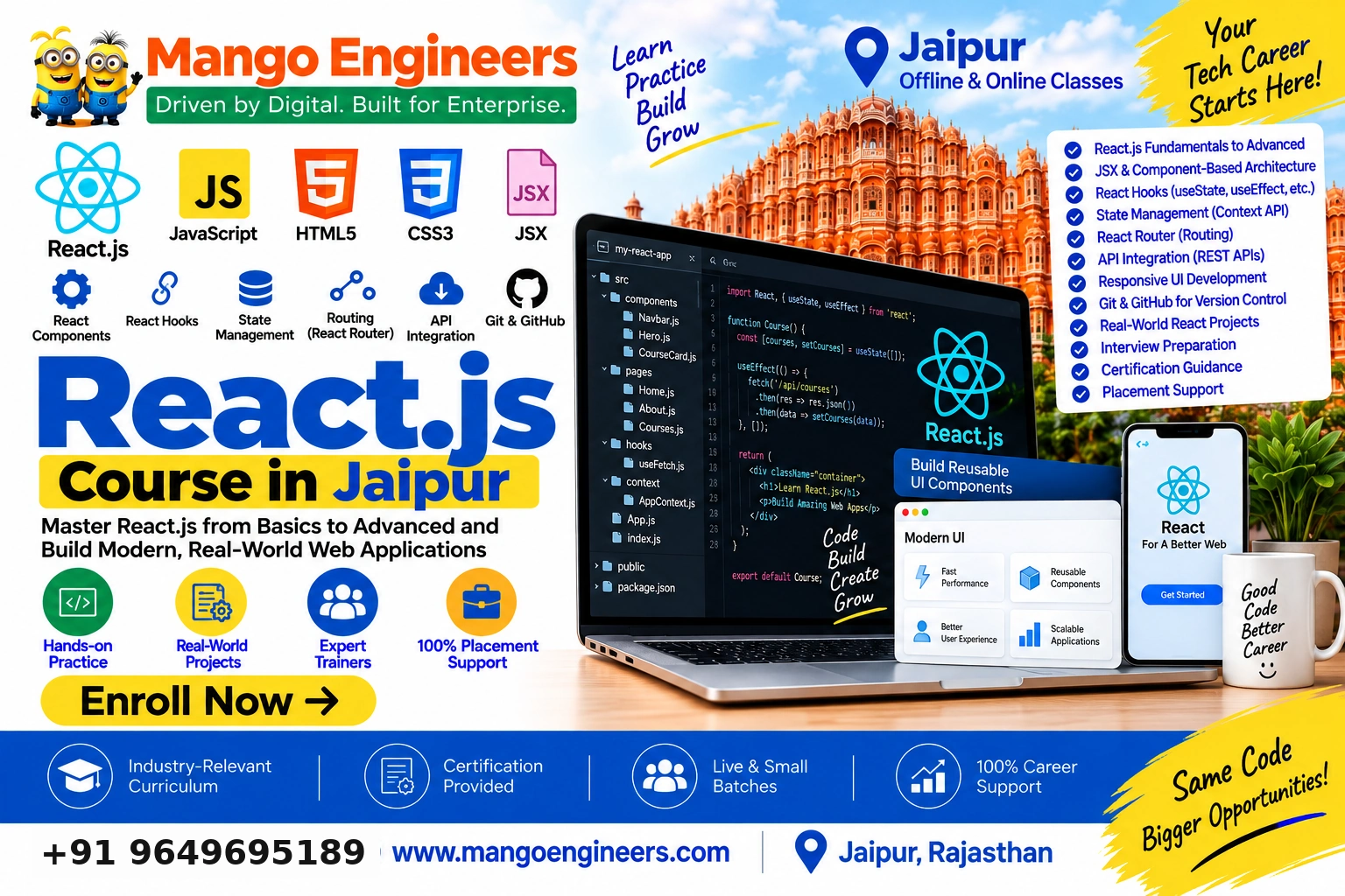 React JS course in Jaipur